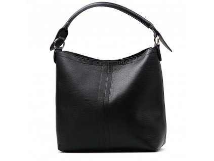Kožená shopper kabelka Casilda černá