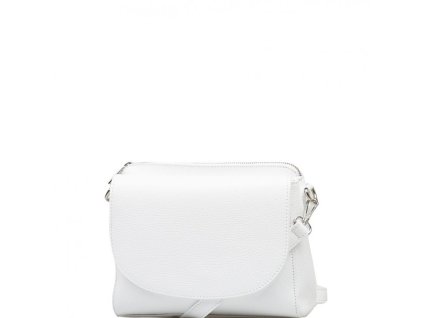 Kožená crossbody kabelka Otilia bílá