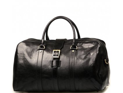 Kožená cestovní taška Modena černá