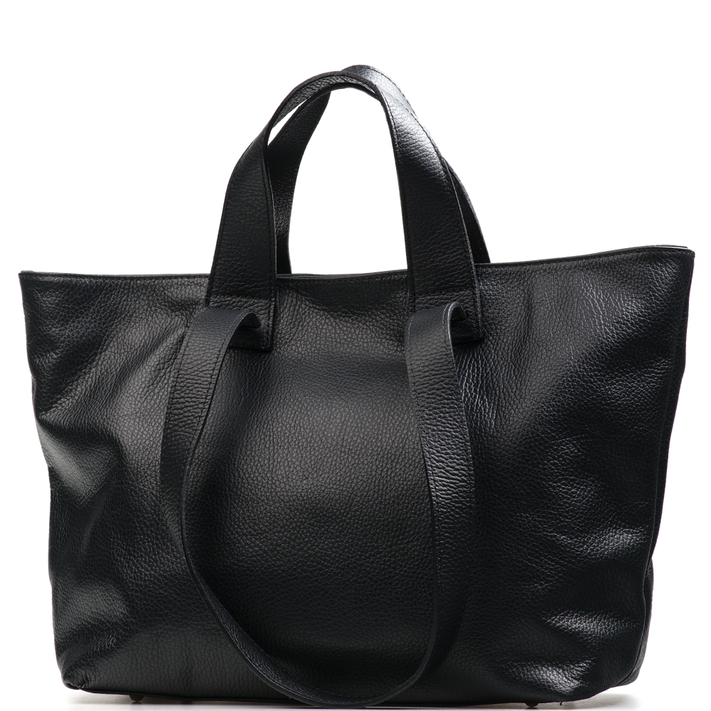 Blaire Kožená shopper kabelka Leira černá K00891-001-02