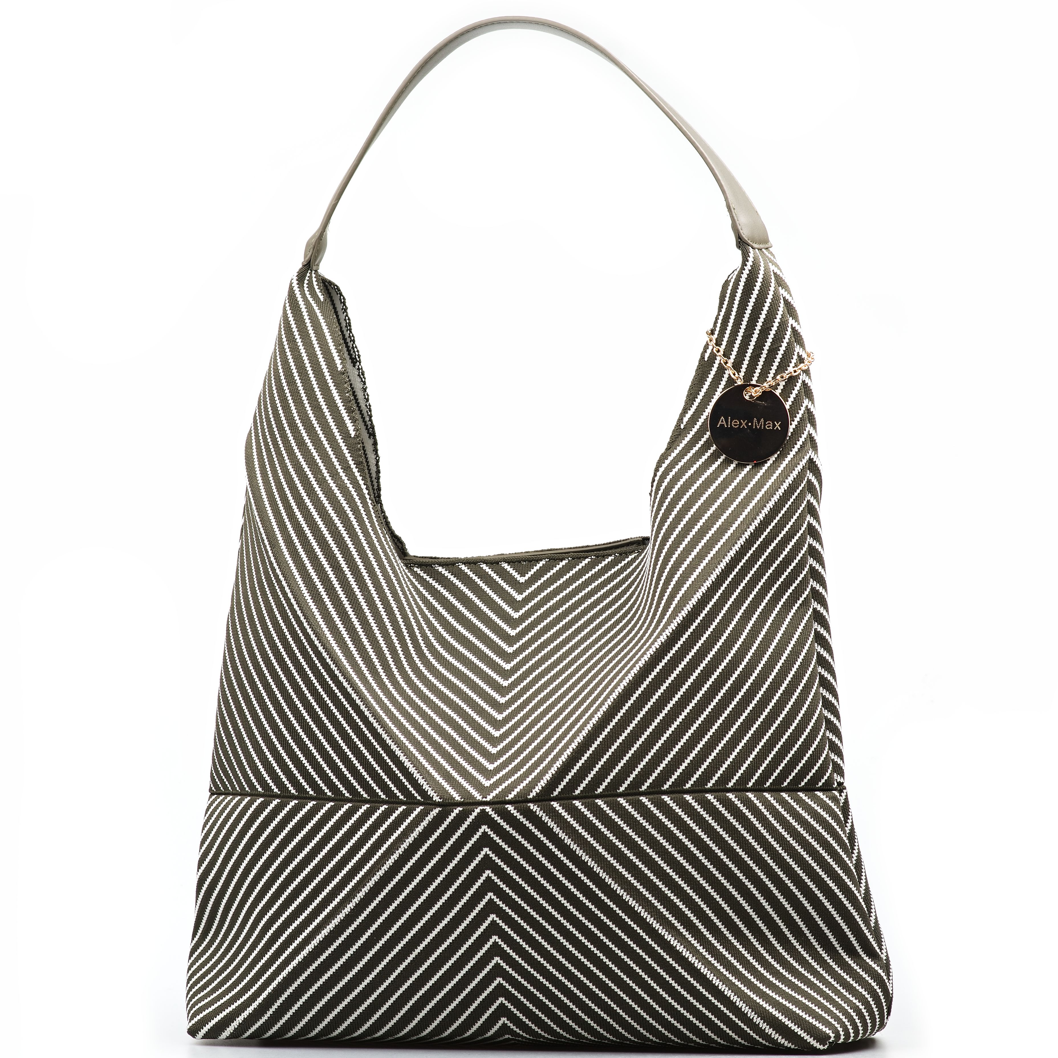 Kabelka shopper Alex Max olivově zelená AM0004-006-00