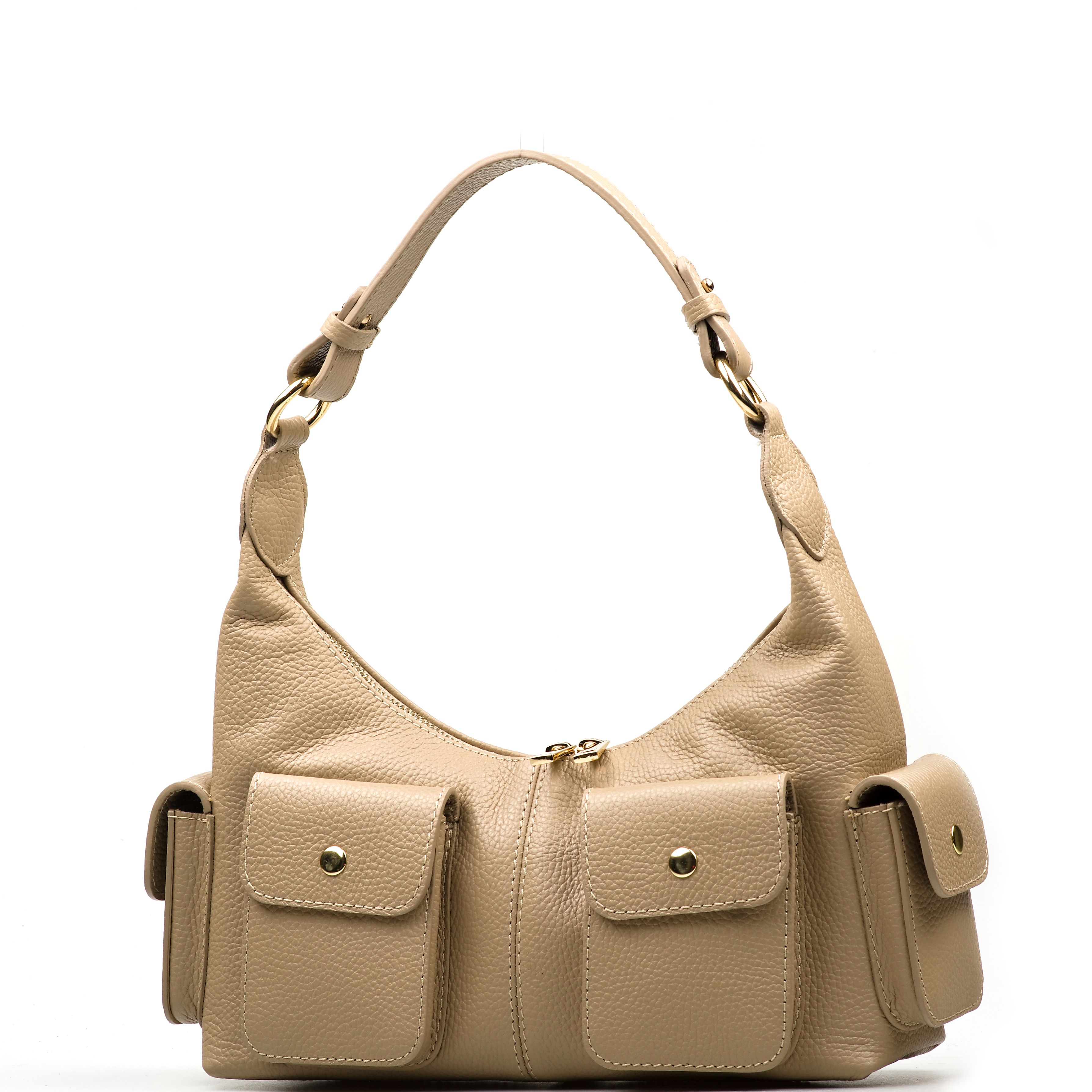 Blaire Kožená kabelka Aviona taupe K01277-005-02