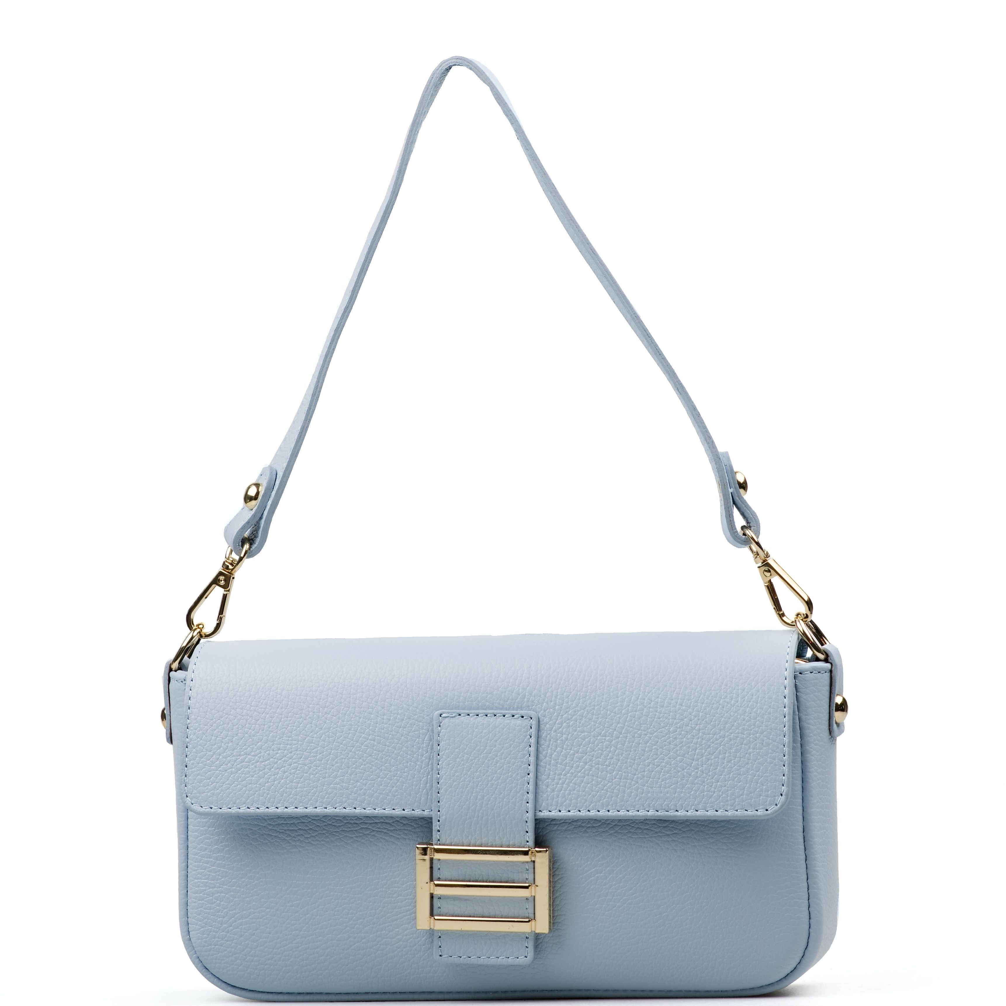 Blaire Kožená crossbody kabelka Diana světle modrá K01276-004-02