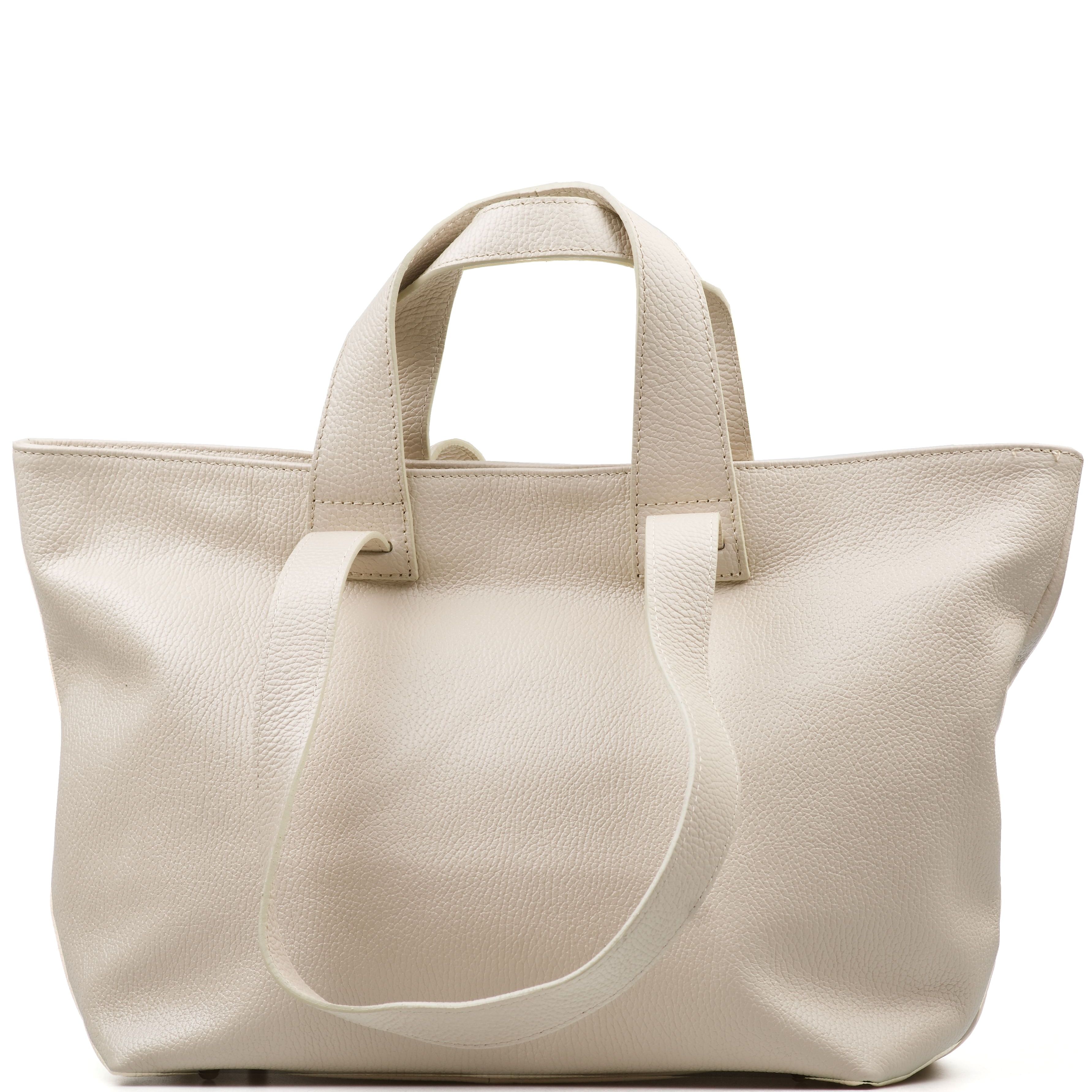 Blaire Kožená shopper kabelka Leira béžová K00891-005-02