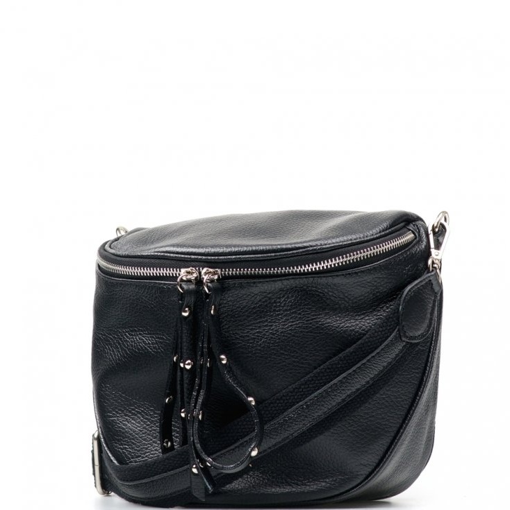 Blaire Kožená crossbody ledvinka Merle černá K00535-001-02