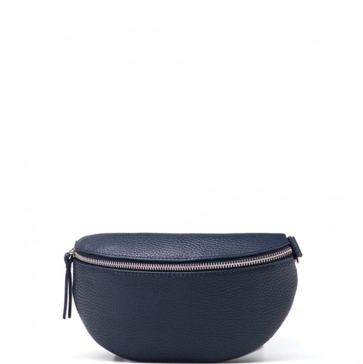 Blaire Kožená crossbody ledvinka Tamra modrá K00583-004-02