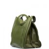 kozena maxi kabelka edda olivove zelena