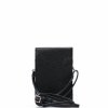 Kožená mini kabelka Jessi na telefon černá