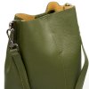 Kožená kabelka Nita olivově zelená