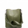 kozena kabelka nita olivove zelena