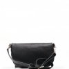 Kožená crossbody ledvinka Nadine černá