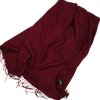 Dámská pašmínová šála bordó