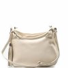 Kožená kabelka Mira béžová