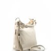 Kožená kabelka Mira béžová