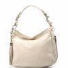 Kožená kabelka Mira béžová