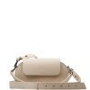 Kožená crossbody kabelka Ophelia béžová