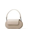 Kožená crossbody kabelka Ophelia béžová
