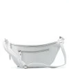 Kožená crossbody ledvinka Brina bílá