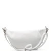 Kožená crossbody ledvinka Brina bílá