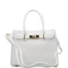 Kožená kabelka Liliane bílá