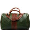 Kožená cestovní taška Taylor zelená