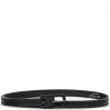 Dámský kožený opasek černý