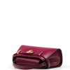 Kožená kabelka Camerona bordó