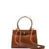 Kožená kabelka Malin koňakově hnědá