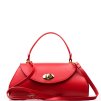 Kožená kabelka Miron červená