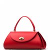 Kožená kabelka Miron červená