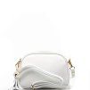 Kožená crossbody kabelka Odette bílá