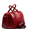 Kožená cestovní taška Verity červená