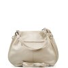 Kožená kabelka Damiena béžová