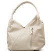 Kožená kabelka Wendy béžová