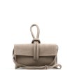 Kožená kabelka Minie šedá