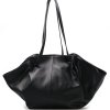 Kožená shopper kabelka Hillie černá
