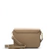 Kožená crossbody kabelka Sorya taupe