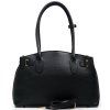 Kožená kabelka Nizza černá