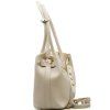 Kožená kabelka Nizza béžová