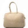 Kožená kabelka Thea béžová