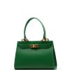 Kožená kabelka Malin zelená