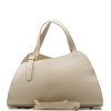 Kožená kabelka Fiorela béžová