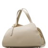 Kožená kabelka Fiorela béžová