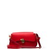 Kožená kabelka Cloe červená