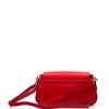 Kožená kabelka Cloe červená
