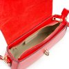 Kožená kabelka Cloe červená