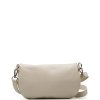 Kožená crossbody ledvinka Nadine béžová
