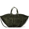 Kožená kabelka Jade olivově zelená