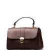 Kožená kabelka Ania hnědá