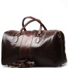 Kožená cestovní taška Josslyn tmavě hnědá